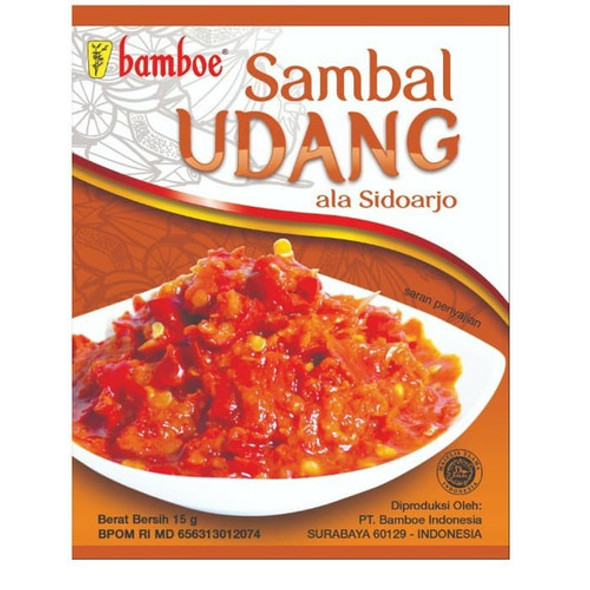 Bamboe Sambal Udang, 70gr (10ct @15gr)