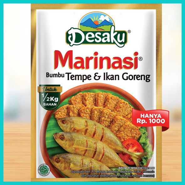 Desaku Bumbu Marinasi Tempe & Ikan Goreng - Desaku Tempeh & Fried Fish Marinade Seasoning 15gram
