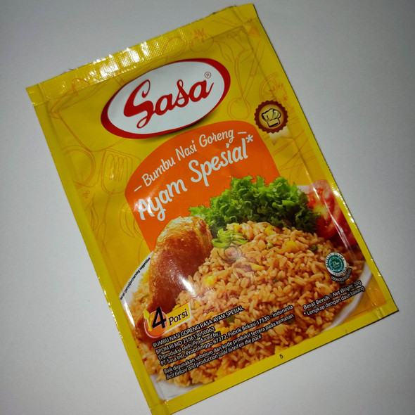 Sasa Bumbu Nasi Goreng Ayam Spesial - Sasa Special Chicken Fried Rice Seasoning, 20 gr