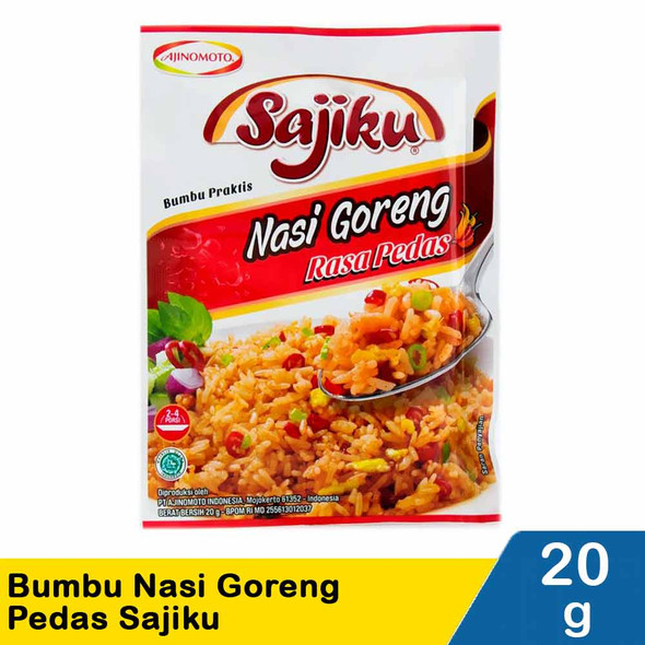 Sajiku Bumbu Nasi Goreng Super Pedas - Sajiku Super Spicy Fried Rice Seasoning, 20 gram