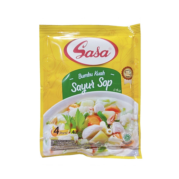 Sasa Bumbu Kuah Sayur Sop - Sasa Vegetable Soup Seasoning 20 gr