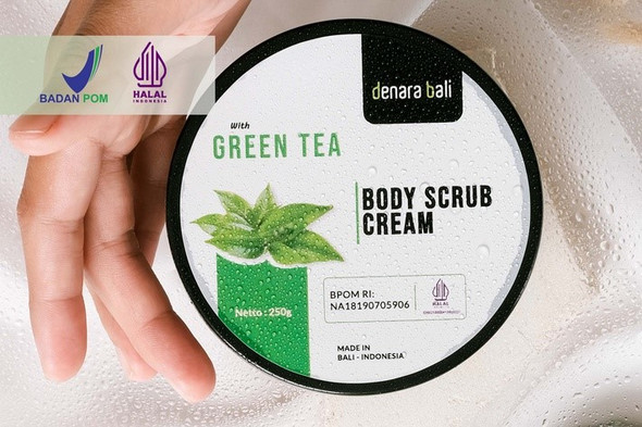 Denara Bali Body Scrub Cream Green tea, 250gr