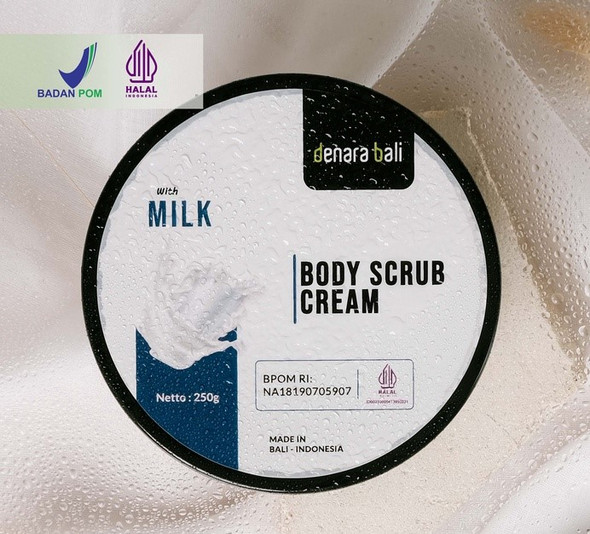 Denara Bali Body Scrub Cream Milk, 250gr