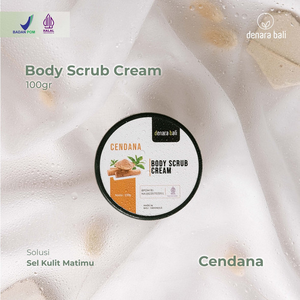 Denara Bali Body Scrub Cream Sandalwood, 100gr