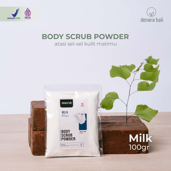 Denara Bali Body Scrub Powder Milk, 100gr