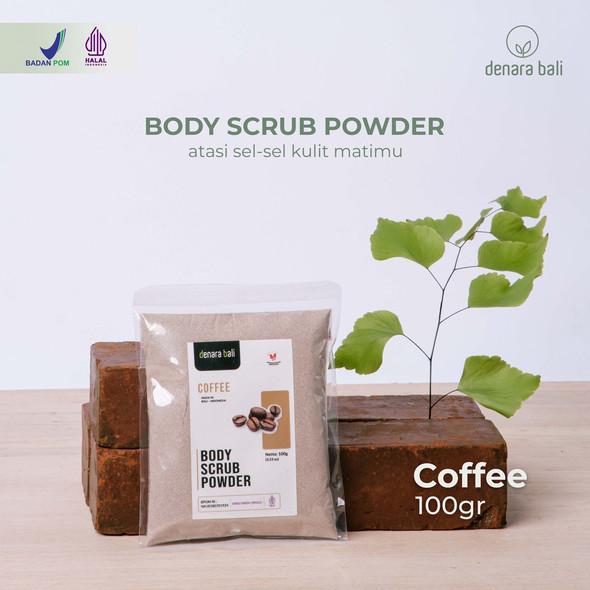 Denara Bali Body Scrub Powder Coffee, 100gr