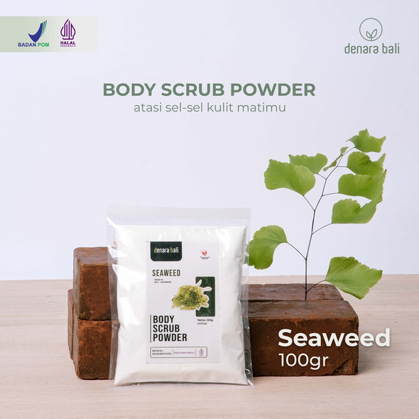 Denara Bali Body Scrub Powder Seaweed, 100gr