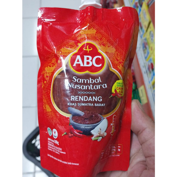 ABC Sambal Nusantara Rendang Pouch, 180 gr