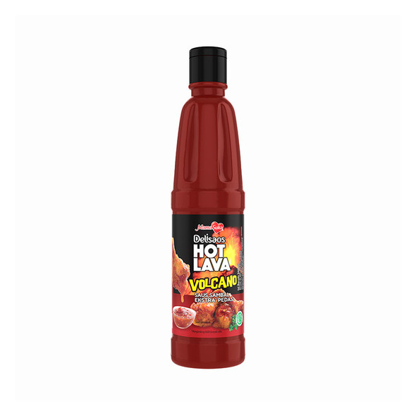 Mamasuka  Saus Delisaos Hot Lava Extra Pedas (Volcano), 160 Ml