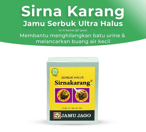 Sirna Karang Jamu Serbuk (for kidney stones), @7gr - 10 ct