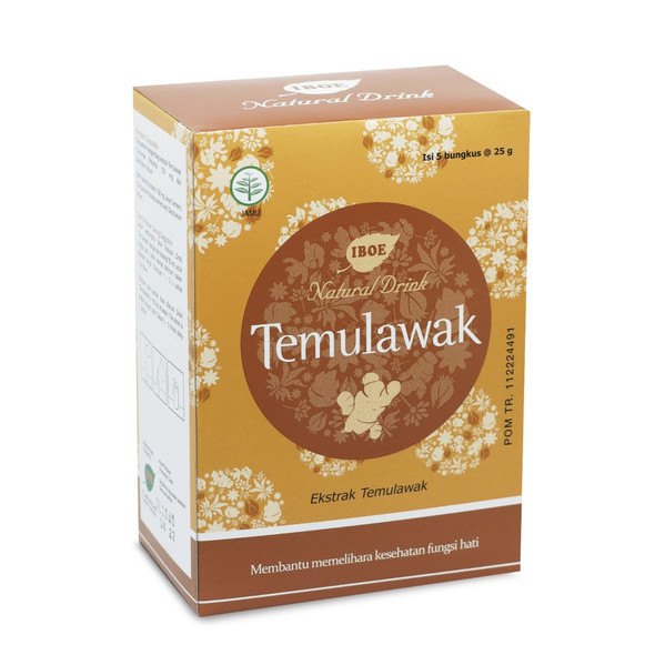 Jamu IBOE Natural Drink Temulawak , 5ct - @25 gr