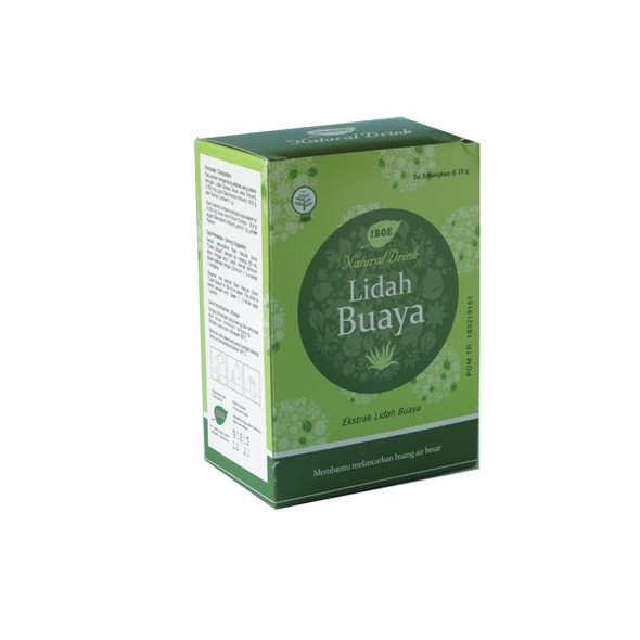Jamu IBOE Natural Drink Lidah Buaya (Aloe Vera), 5ct - @25 gr