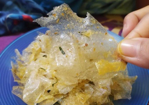 Salted glass chips - Keripik kaca asin, 150 gr