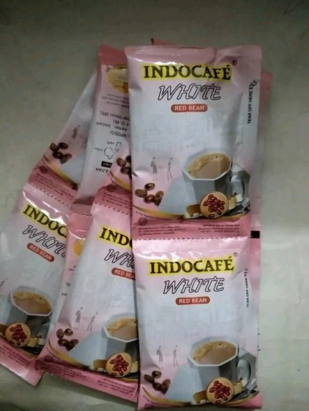 Indocafe White Red Bean Flavor, 210 gram (@21gr x 10ct)