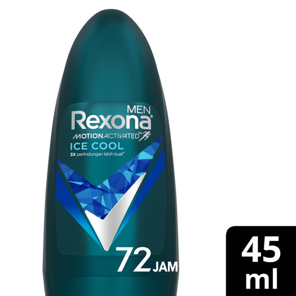 Rexona Men Deodorant Roll On Antiperspirant Ice Cool 45Ml