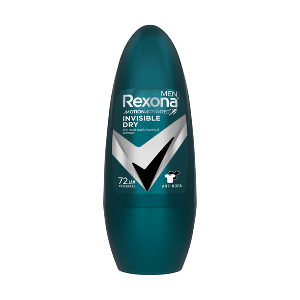 Rexona Men Deodorant Roll On Antiperspirant Invisible Dry 45Ml