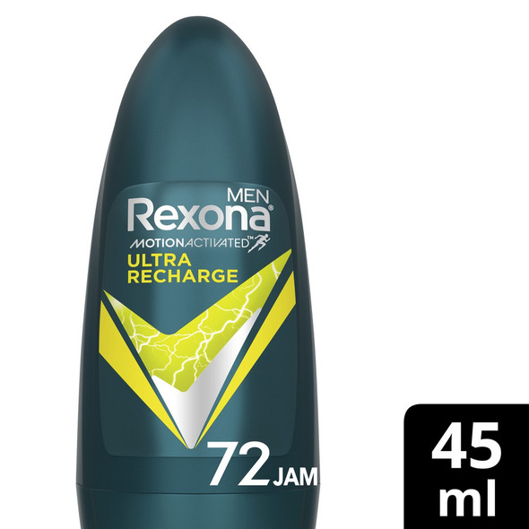Rexona Men Deodorant Anti-Perspirant Ultra Recharge Roll On, 45ml