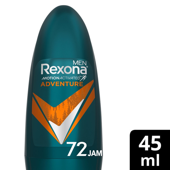 Rexona Men Deodoran Roll On Antiperspirant Adventure, 45ml
