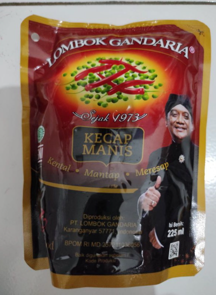 Lombok Gandaria Sweet Soy Sauce pouch, 225 gr
