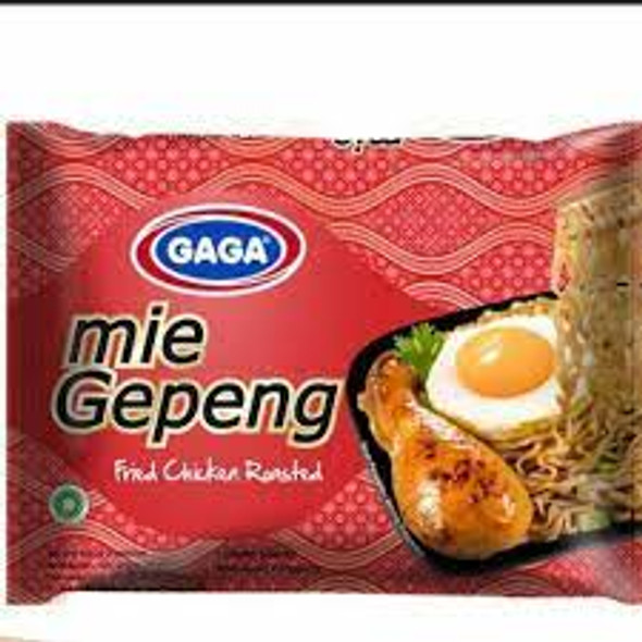 GAGA Mie Gepeng Goreng Ayam Panggang 75g  (5 pcs)