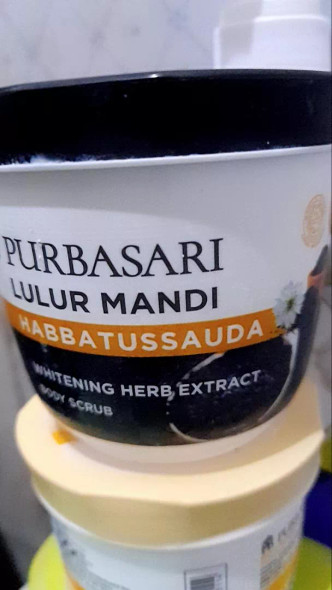 Purbasari Lulur Mandi Habatusauda - Body Scrub Habatusauda, 200 Grams