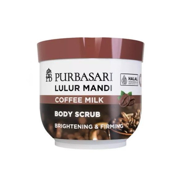 Purbasari Lulur Mandi Coffee Milk - Body Scrub Coffee Milk, 200 Grams