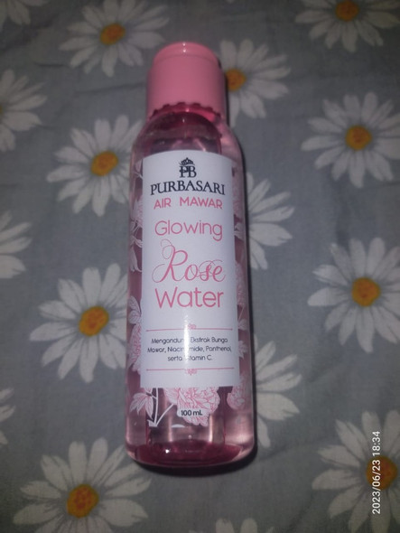 Purbasari Glowing Rose Water, 100ml