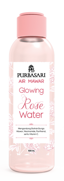 Purbasari Glowing Rose Water, 100ml