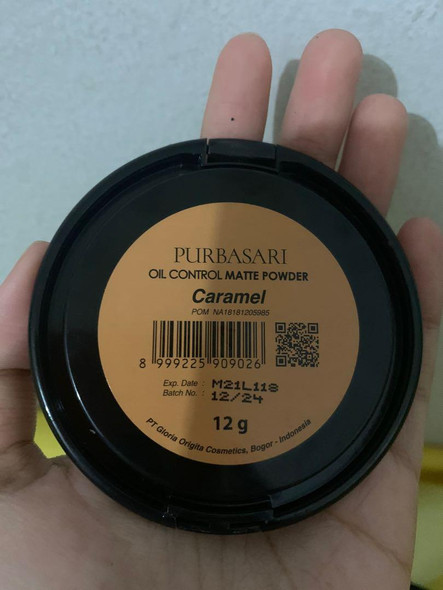 Purbasari Oil Control Matte Powder Caramel, 12gr