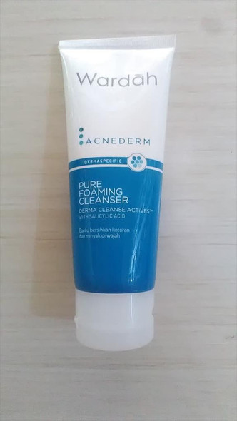 Wardah Acnederm Pure Foaming Cleanser, 60 ml