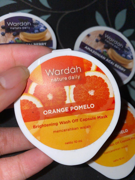 Wardah Nature Daily Capsule Mask Orange Pomelo, 10ml