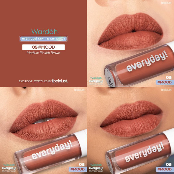 Wardah Everyday! Matte Lip Shot (#mood), 1.8 gr