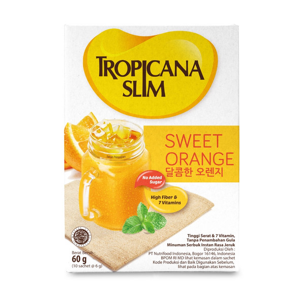 Tropicana Slim Sweet Orange (Sugar Free) 10 sachets