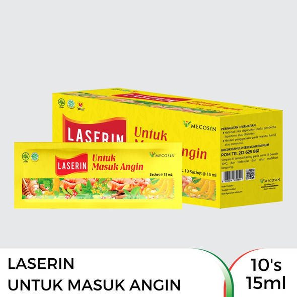 Laserin masuk angin 10 sachet