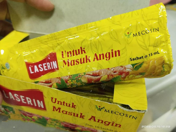 Laserin masuk angin 10 sachet