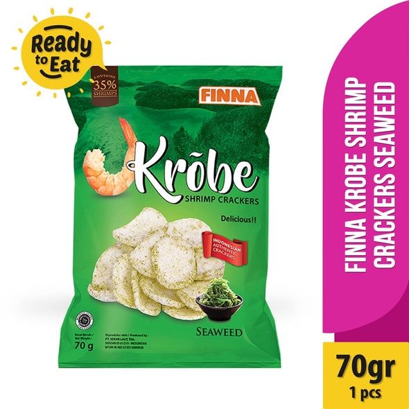 Finna Krobe Shrimp Crackers Seaweed, 70 gr