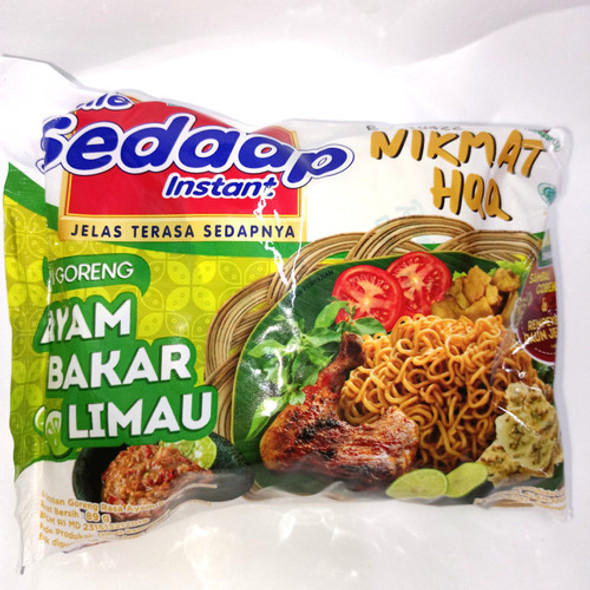 Sedaap Ayam Bakar Limau Instant Noodles, 89 gr (5 pcs)