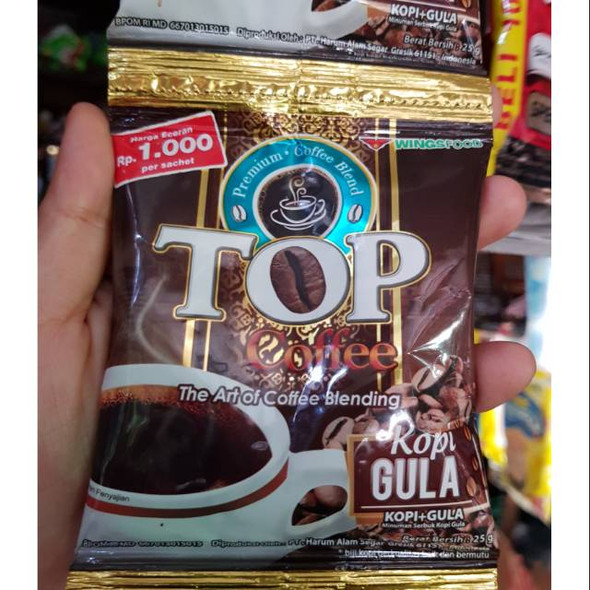 Top Coffee Gula 2 In 1, 250gr (10ct @25gr)