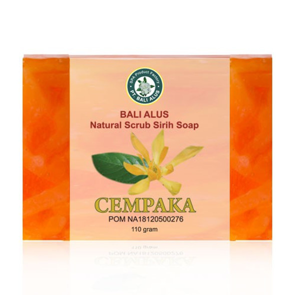 Bali Alus Soap Naural Scrub Cempaka, 110 gr