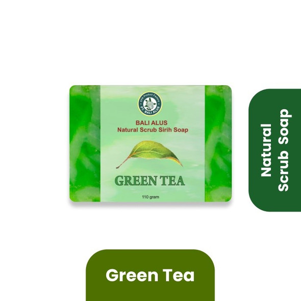 Bali Alus Soap Naural Scrub Green Tea 110 gr