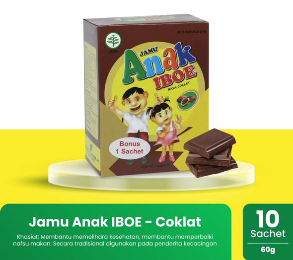 Jamu Iboe Anak ( Chocolate) @6gr - 10 ct