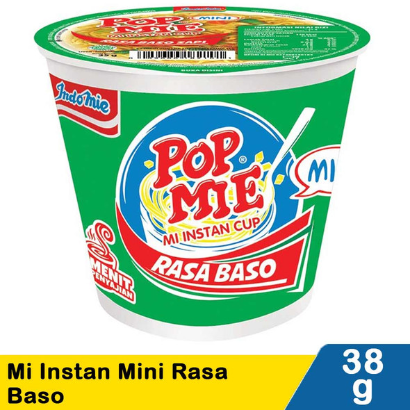 Pop Mie Cup Mini Rasa Baso, 38gr