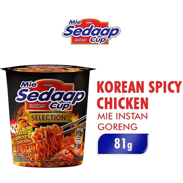 Mie Sedaap Cup Korean Spicy Chicken, 75gr