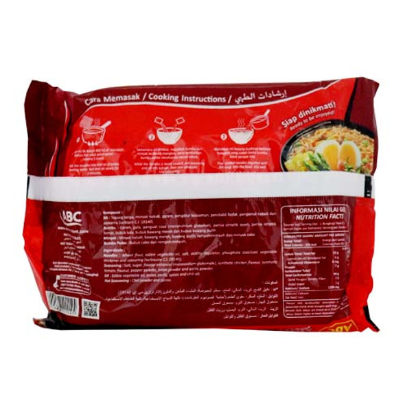 ABC Selera Pedas Mie Instan Sup Tomat Pedas (Spicy Tomato Soup), 85 gr