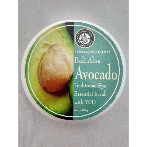 Bali Alus Lulur Cream Scrub Avocado, 100gr