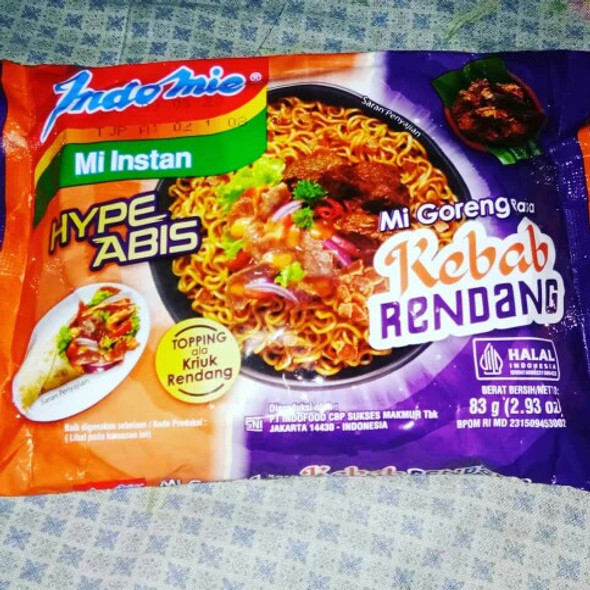 Indomie Mie Goreng Kebab Rendang, 83G