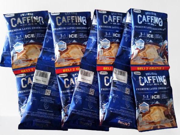 Caffino Premium Latte Chocomalt Ice, 10 sachets