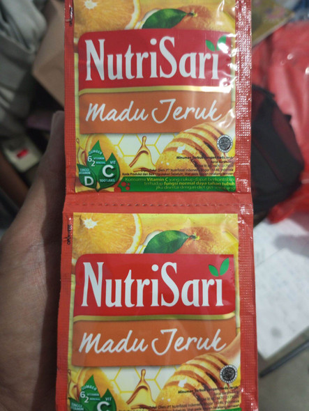 NutriSari Instant Drink American Sweet Orange Flavour @14gr (Pack