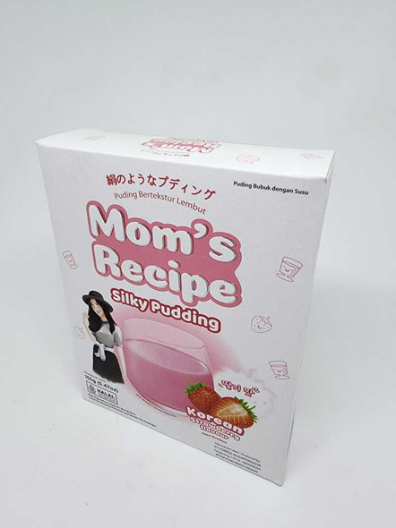 Mom's Recipe Silky Pudding Strawberry, 155gr