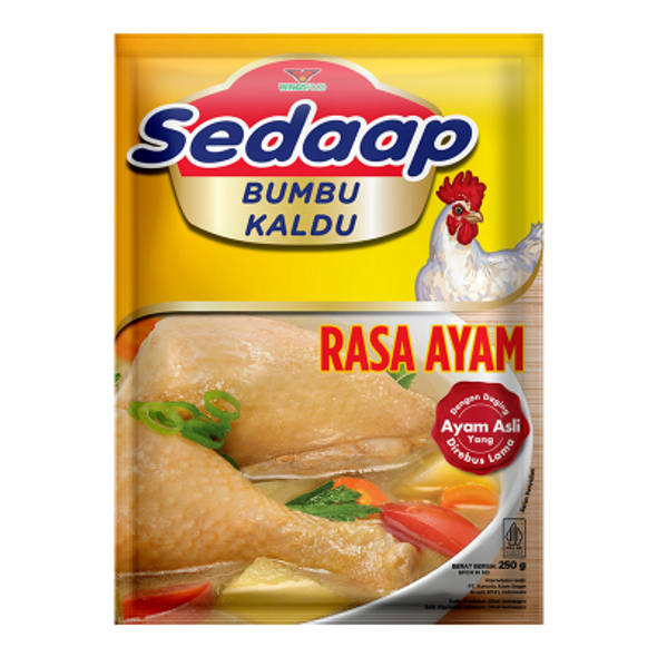 Sedaap Bumbu Kaldu Ayam (Chicken Broth Seasoning), 250 gr